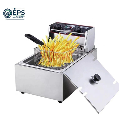 Commerciële elektrische diepfryer voor energie-restaurant koken 405X241X204mm