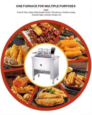 Grootschalige voedselproductie Industriële fritmachine voor commerciële doeleinden EPS 405X241X204mm
