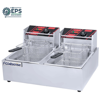 Grootschalige voedselproductiemachine 405X241X204mm Industriële fritur voor commerciële doeleinden
