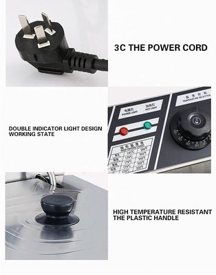 Buttons Control Mod Gas Frying Machine voor temperatuur koken van roestvrij staal
