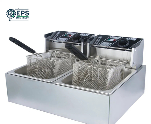 Kleine keuken kookapparatuur Compacte fritmachine met commerciële knopcontrole