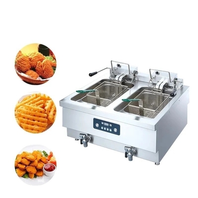 Capaciteit Gas Fryer voor Temperatuur Kookmachine 405X241X204mm Control Mod Button
