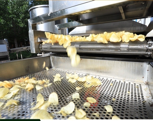 Gepersonaliseerde aardappelchipmachine Thermische verwerking 304 roestvrij staal materiaal