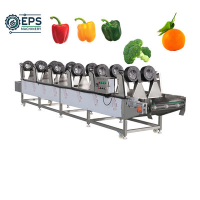 Na-verkoopservice Online-ondersteuning Industriële automatische fruitwas- en droogmachine
