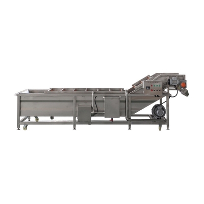 Apparatuur voor het wassen van groenten- en fruitsalades met een capaciteit van 1500 kg/uur 110V-380V Spanning