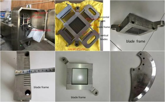 Gecustomiseerde Bevroren Vers Kipvlees Bones Dice Cube Cutting Machine Vlees slicer Dicer