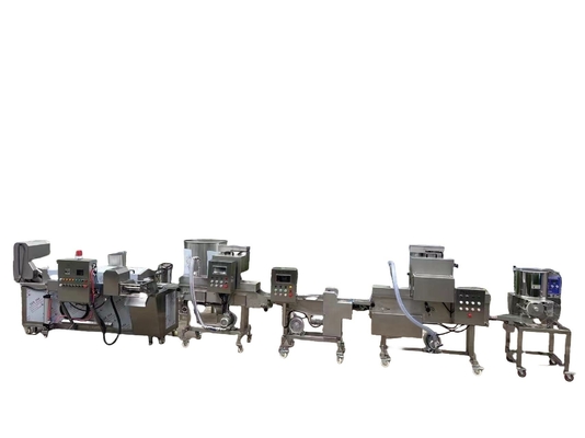 Automatische machine voor het maken van hamburgers en kipnutten