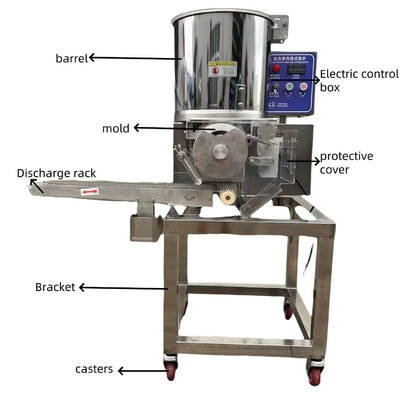 Thermische verwerking Automatische vormmachine met kleine en middelgrote capaciteit voor vlees op maat