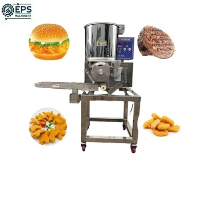 Koelmachine voor thermische verwerking voor het automatisch vormen van patties en kipnutten