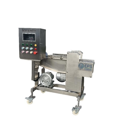 Automatische hamburgernuggetsmachine voor thermische verwerking met Tempura Batter applicator