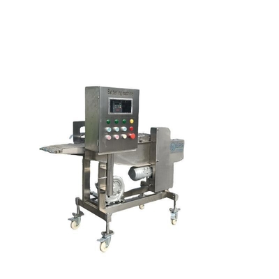 Automatische hamburgernuggetsmachine voor thermische verwerking met Tempura Batter applicator