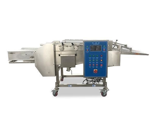 Vissen- en garnalenbakkermachine met oplossing voor de vleesmaler voor thermische verwerking