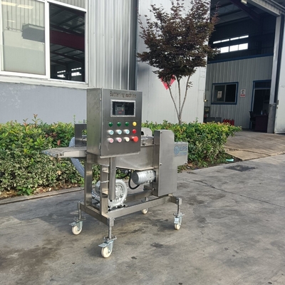 Vissen- en garnalenbakkermachine met oplossing voor de vleesmaler voor thermische verwerking