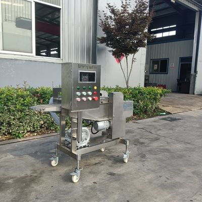 Automatische kipnuggets hamburger aardappel burger vlees rundvlees patty vorm coating machine