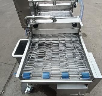 Vleesmaler en thermische verwerking voor mini-batterijmachine op Burger Line