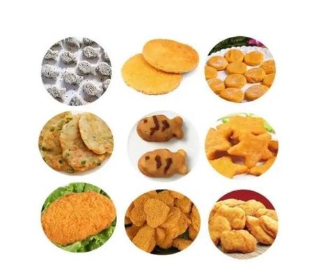 Automatische machinerie voor het maken van kipmeel voor kipnutjes en popcorn