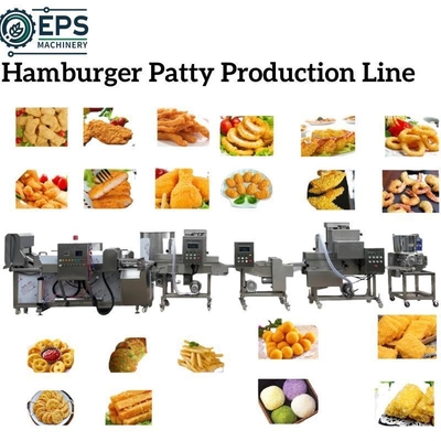 Op maat gemaakte Mini Burger Making Processing Line en vleesmaler voor optimale efficiëntie