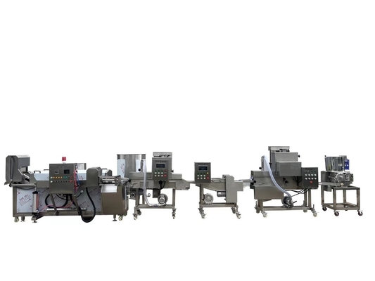 Op maat gemaakte Mini Burger Making Processing Line en vleesmaler voor optimale efficiëntie