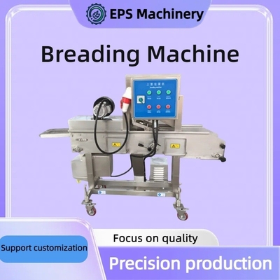 Vleesmaler- en broodmachine voor thermische verwerking coating applicator