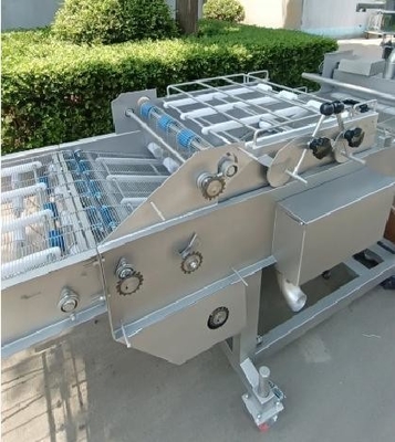 380V Spanning Hamburger Meat Patty Processing Battering Machine met automatische rangschikking