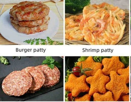 380V warmteverwerkende burger- en aardappelpatty-machine voor de productie