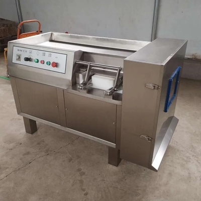 Professionele automatische eendenvlees haker Dicer Cutter voor bevroren visvlees kubus Dicing