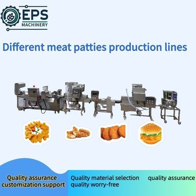 Automatische hamburger-pattyvormende machine voor het verwerken van kippenbroodjes