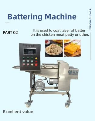 Meat Pie Equipment Meat Grinder Machine voor Burger Warmer Chicken Nugget Productie