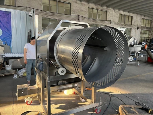 Gepersonaliseerde Spanning Breading Coating Machine voor Fast Food Chicken Nuggets Burger Patty