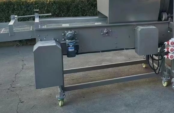 Gepersonaliseerde Spanning Breading Coating Machine voor Fast Food Chicken Nuggets Burger Patty