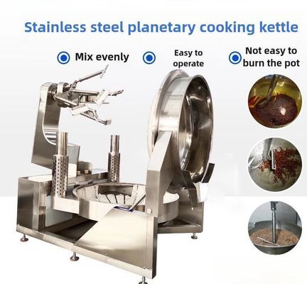 Elektrische industriële kookketel met mixer en timingapparaat