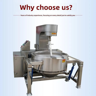 Mixer voor levering Industrieel Automatische voedselverwerkingsmachine Gas koken Jacket ketel