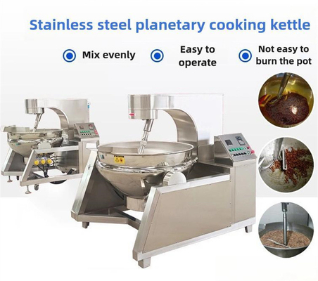 1200*900*900 Sanitary Roestvrij staal Gasverwarming Roerpot Kookpot