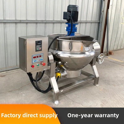 1200*900*900 Timing Device Electric Double Gas Steam Jacketed Kettle met Mixer Agitator