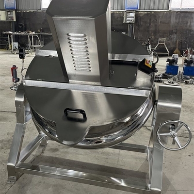 Jacketlagen Industriële ketel voor het koken van vlees met grote capaciteit en automatisch mengen