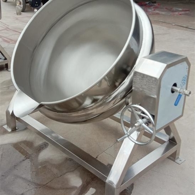 Jacketlagen Industriële ketel voor het koken van vlees met grote capaciteit en automatisch mengen