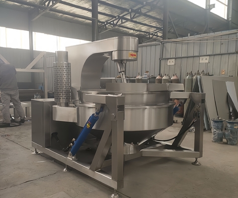 Automatisch kantelbare horizontale kookmixer met vacuüm voor voedselpasta en prestaties
