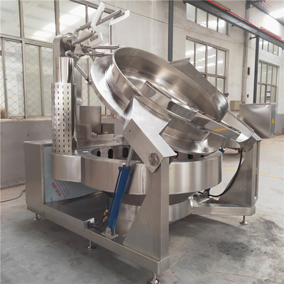 1200*900*900 Automatische Vacuüm Horizontale Stoomjas Verwarming Jam Bonenpasta Kookmixer