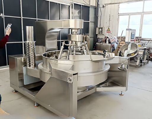 1200*900*900 Automatische Vacuüm Horizontale Stoomjas Verwarming Jam Bonenpasta Kookmixer