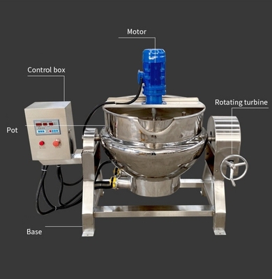 Stroombron Elektrische/gas Chinese currypasta koken mixer machine met timing apparaat
