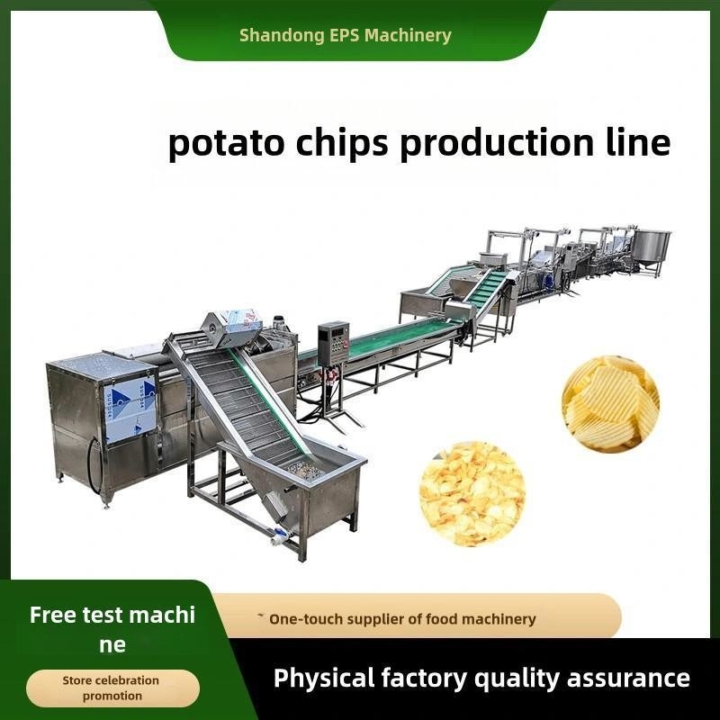 Gepersonaliseerde volledig automatische aardappelchipmachine voor bevroren frietproductielijn