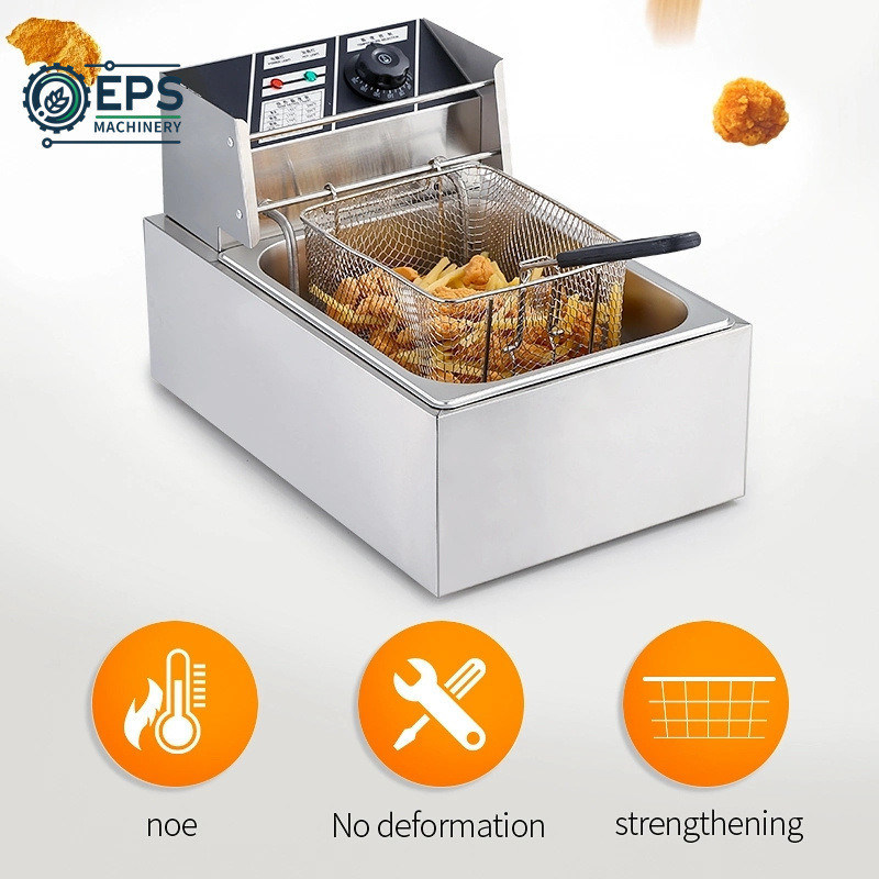 Roestvrij staal snack frituurmachine voor chips Noten en snacks Pakket Bruto gewicht 20 kg