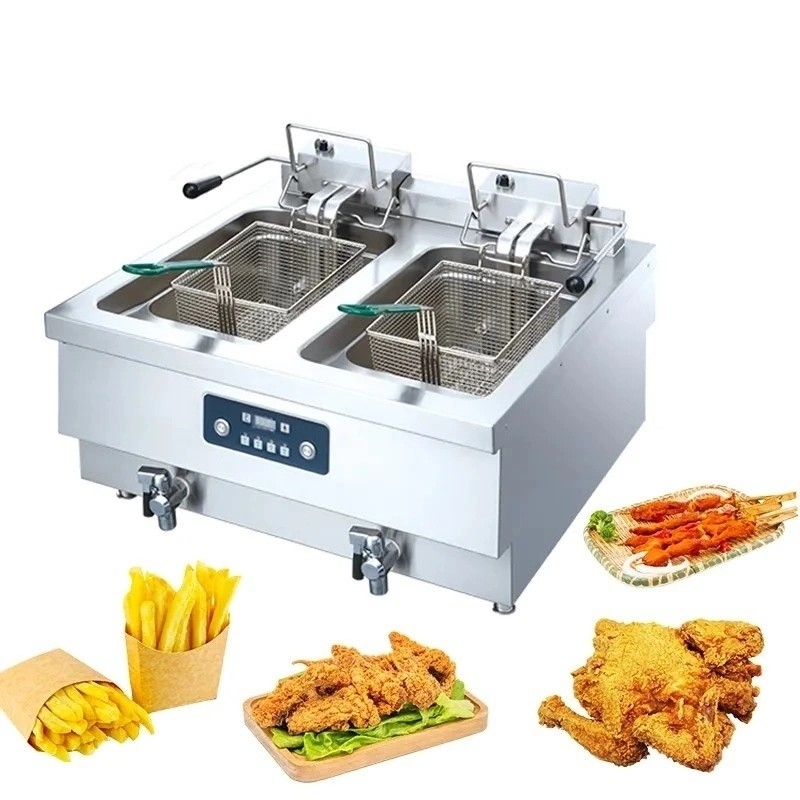 Pakketgrootte 52,00cm * 30,50cm * 29,50cm Commerciële fritur met oliefiltratiesysteem