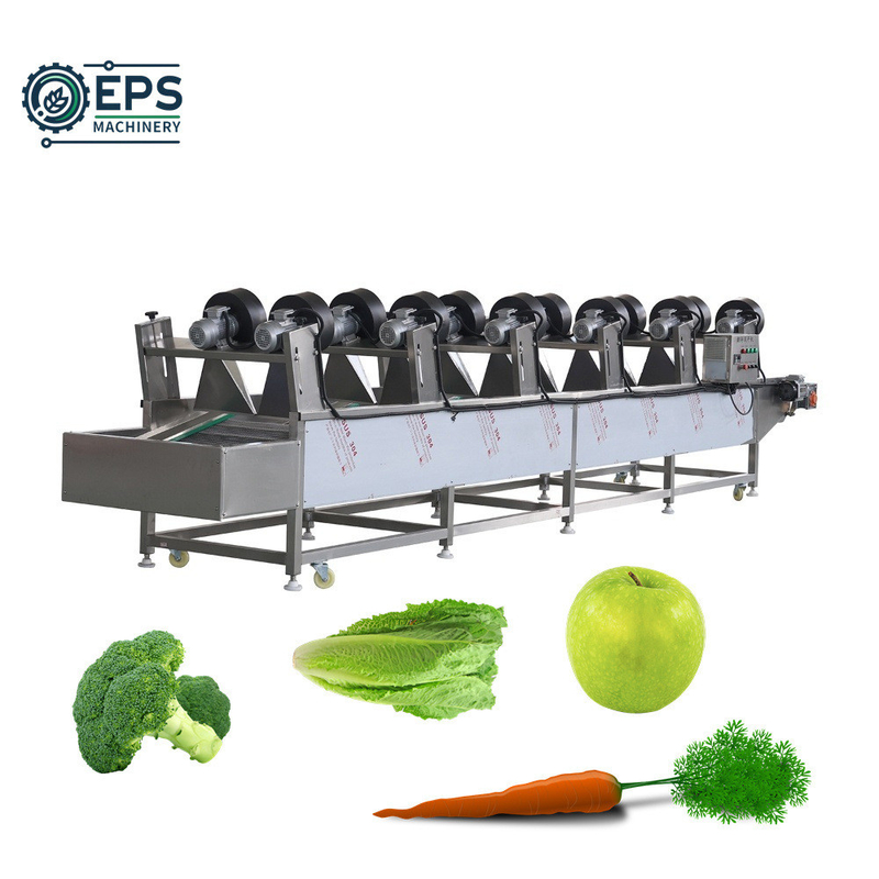 1500 kg/h capaciteit Groenten- en fruitwassysteem voor het reinigen van groenten en fruit