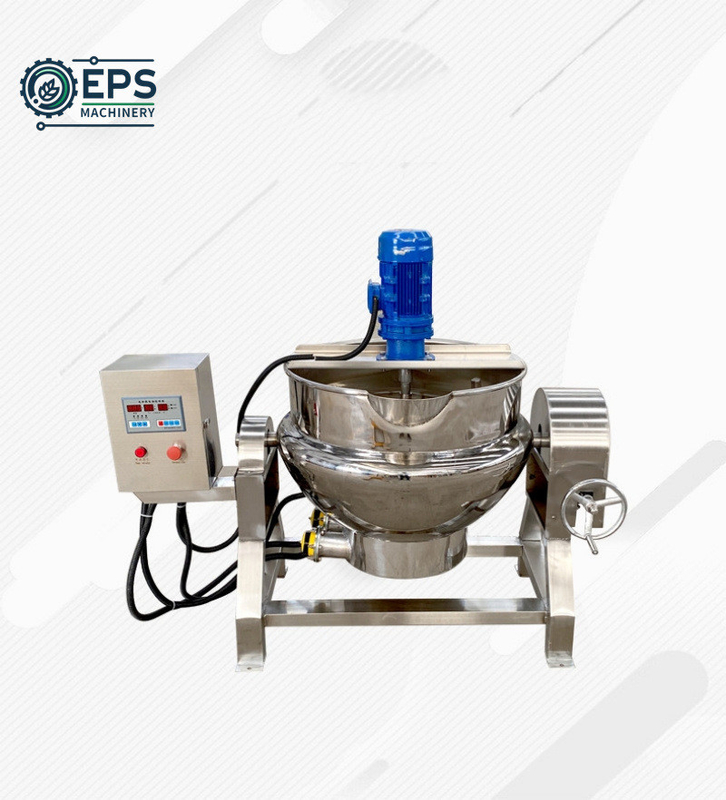 Planetary Stirring Industrial Pot Jacket Pot Tilting Chili Sauce Kookmixer voor het koken